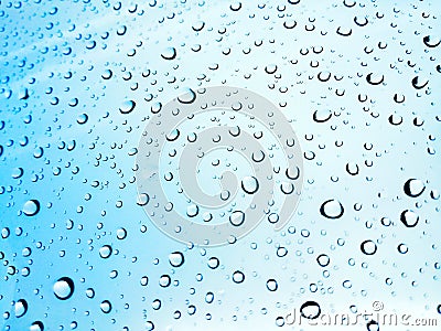 Raindrops on the window Stock Photo