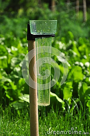 Rainfall measurement Stock Photo