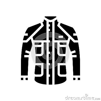 rainwear motorcycle glyph icon vector illustration Cartoon Illustration