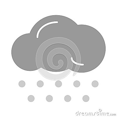 Rainy cloud, weather color icon. Vector Illustration