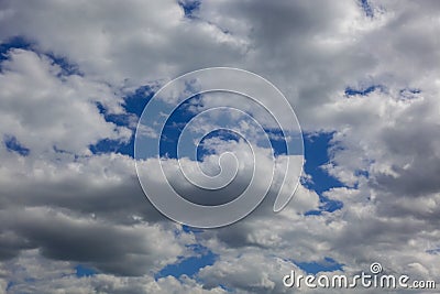 Rainy cloudy sky. Background for screensaver Stock Photo