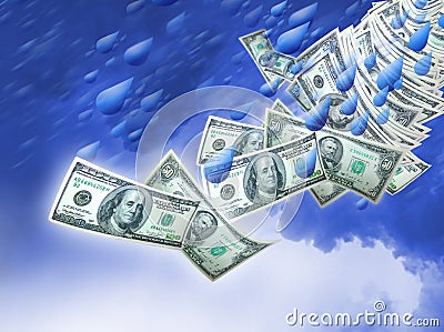 Rainy day money Stock Photo