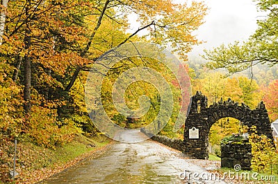 Rainy day in mountains Editorial Stock Photo