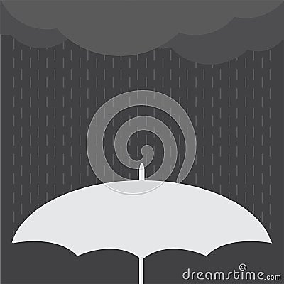 Rainy Day vector illustration. Vector Illustration