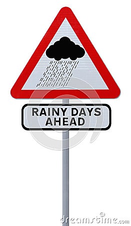 Rainy Days Ahead Stock Photo