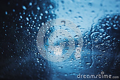 Rainy days, Dark storm weather Stock Photo