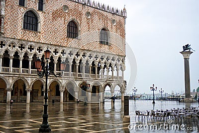 Rainy morning in Venice Stock Photo