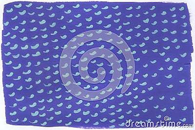 Rainy pattern Hand painted background. Short lines in violet and light blue. Stock Photo
