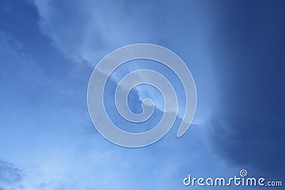 Rainy season clouds and lurid Stock Photo