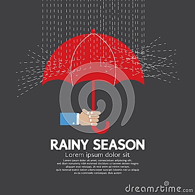 Rainy Season Vector Illustration