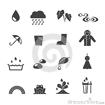 Rainy season icon Vector Illustration