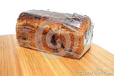 Raisin Cinnamon Bread Loaf Stock Photo