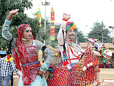 Rajasthani dance Editorial Stock Photo