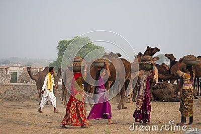 The Rajasthani girls Editorial Stock Photo