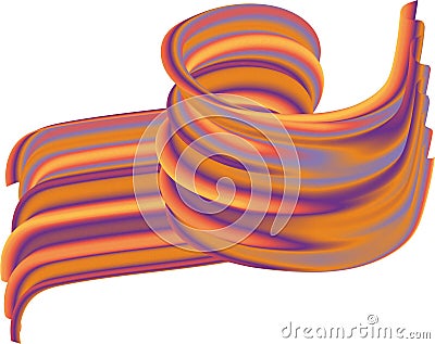 Multi coloured, twisted, illustration. Special, nice vector. Vector Illustration