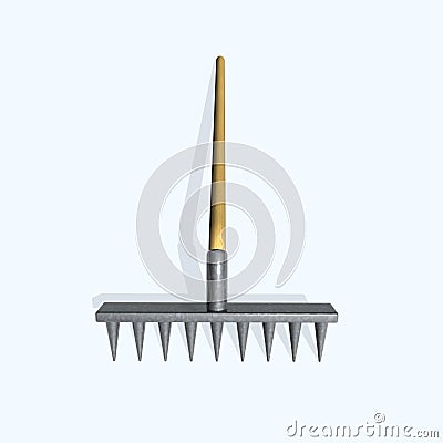 Rake Stock Photo