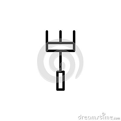 rake icon. Element of autumn icon for mobile concept and web apps. Thin line rake icon can be used for web and mobile Stock Photo