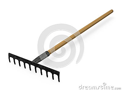 Rake Stock Photo