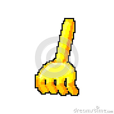 rake sand toy game pixel art vector illustration Vector Illustration