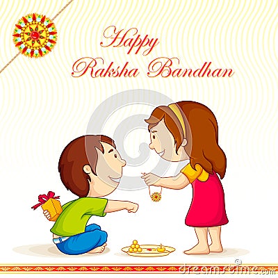 Raksha Bandhan Vector Illustration