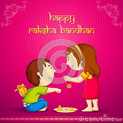 Raksha Bandhan Vector Illustration