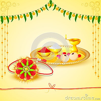 Raksha bandhan celebration Vector Illustration