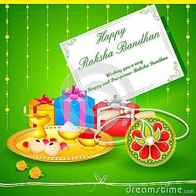 Raksha bandhan celebration Vector Illustration