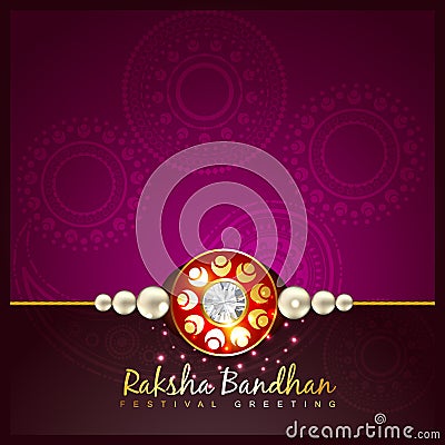 Raksha bandhan festival background Vector Illustration