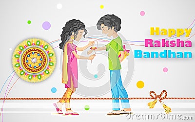 Raksha Bandhan Vector Illustration