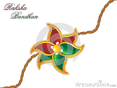 Raksha bandhan theme rakhi Vector Illustration