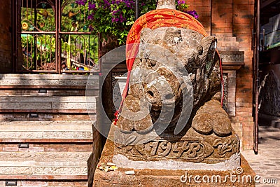 Tirta gangga water palace. Bali, Indonesia Editorial Stock Photo