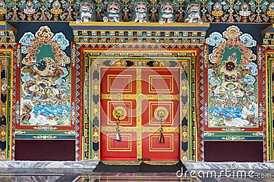 Ralang Monastery door Ravangla, Sikkim, India Stock Photo