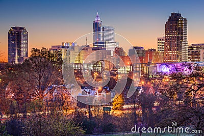 Raleigh Skyline Stock Photo