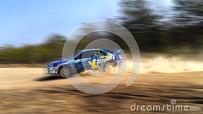 Rally Car Subaru Impreza STI Editorial Stock Photo