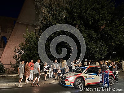 Rally di Roma Capitale rehearsal at the Colosseum, 2023 Editorial Stock Photo