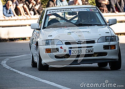 Rally hill climb Ford Escort Cosworth Editorial Stock Photo