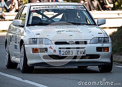 Rally hill climb Ford Escort Cosworth Editorial Stock Photo