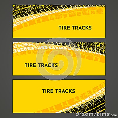 Rally race grunge tire dirt car background banner. Offroad wheel truck vehicle vector illustration Vector Illustration