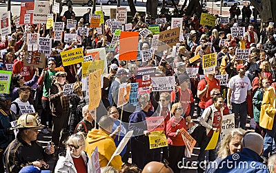 Rally To Save The American Dream Editorial Stock Photo