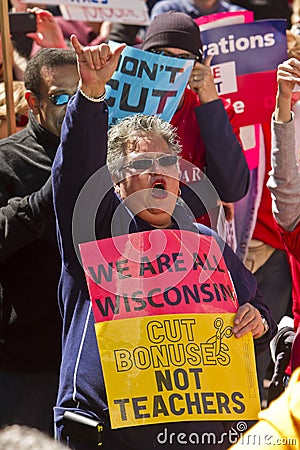 Rally To Save The American Dream Editorial Stock Photo