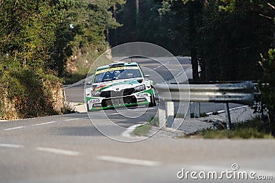 Rallyracc 56 Catalunya costa Daurada FIA world rally championship in Salou, Spain Editorial Stock Photo