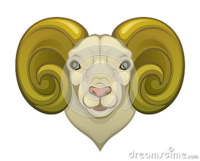 Ram head Vector Illustration