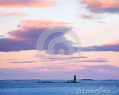 Ram Island Ledge Light Stock Photo