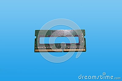 Ram memory ddr4 sodimm isolated chroma key template replacement service Stock Photo