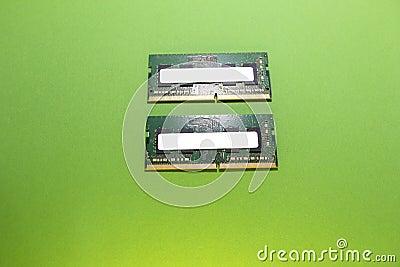 Ram memory ddr4 sodimm isolated chroma key template replacement service Stock Photo