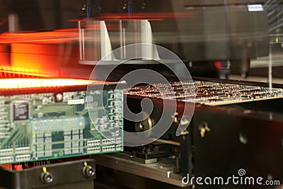 RAM modules production Stock Photo