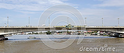 Rama IV Bridge Stock Photo