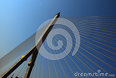 Rama VIII Bridge, Bangkok Stock Photo