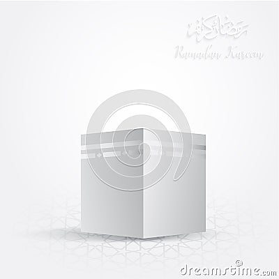 Ramadan backgrounds vector,Ramadan kareem with kaaba Vector Illustration