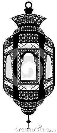 Ramadan fanoos isolated Vector Illustration